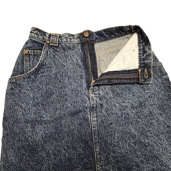 Vintage Lee Acid Washed Denim‎ Skirt - Size 11 - Made in the U.S.A - Picture 8 of 11